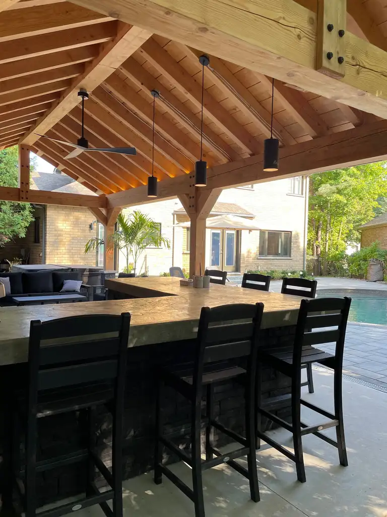Custom pressure treated deck built by Custom Home Works