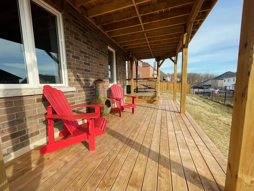 Custom Home Works project photo 2 — deck, cabana and renovation work in Simcoe County