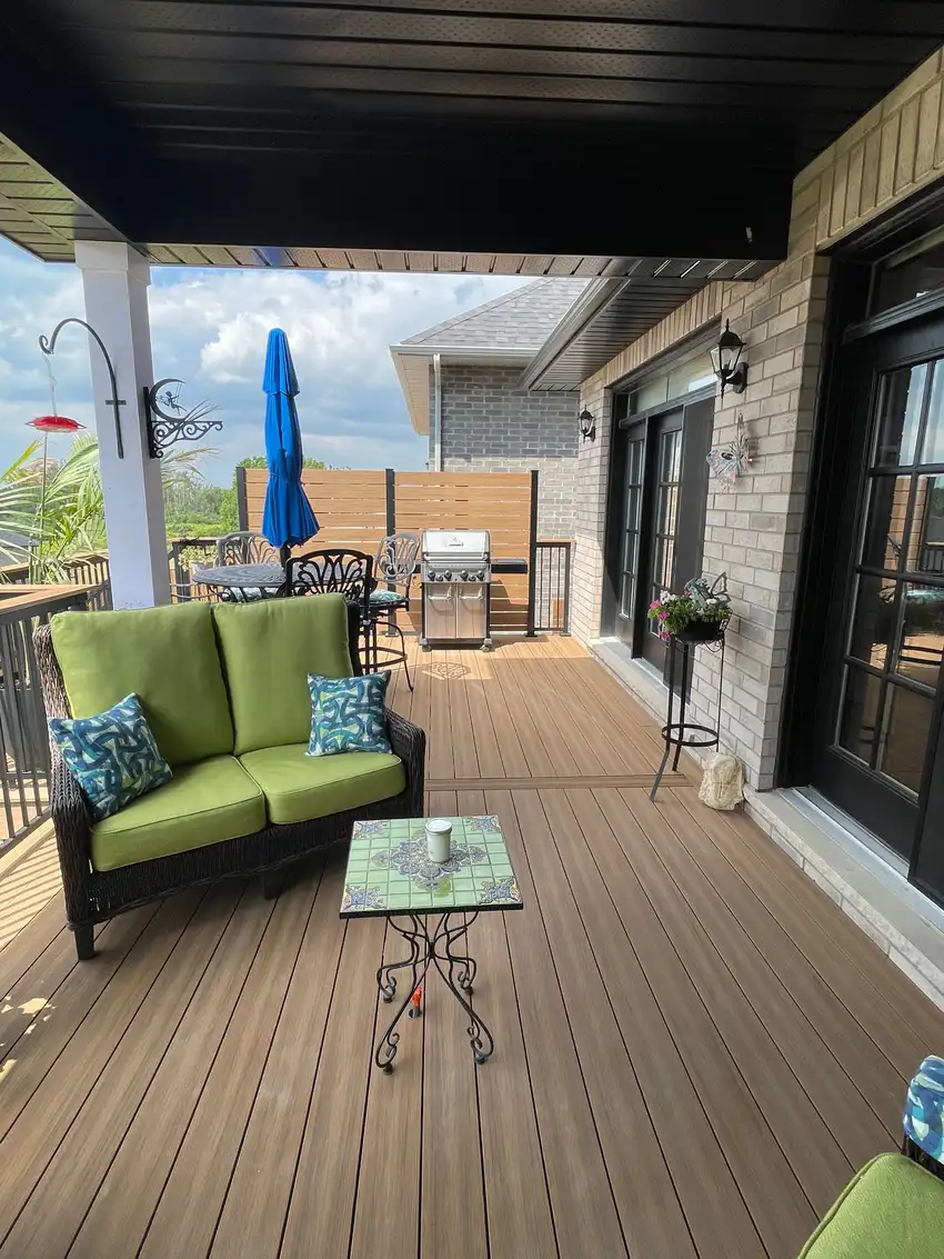 Custom Home Works project photo 6 — deck, cabana and renovation work in Simcoe County