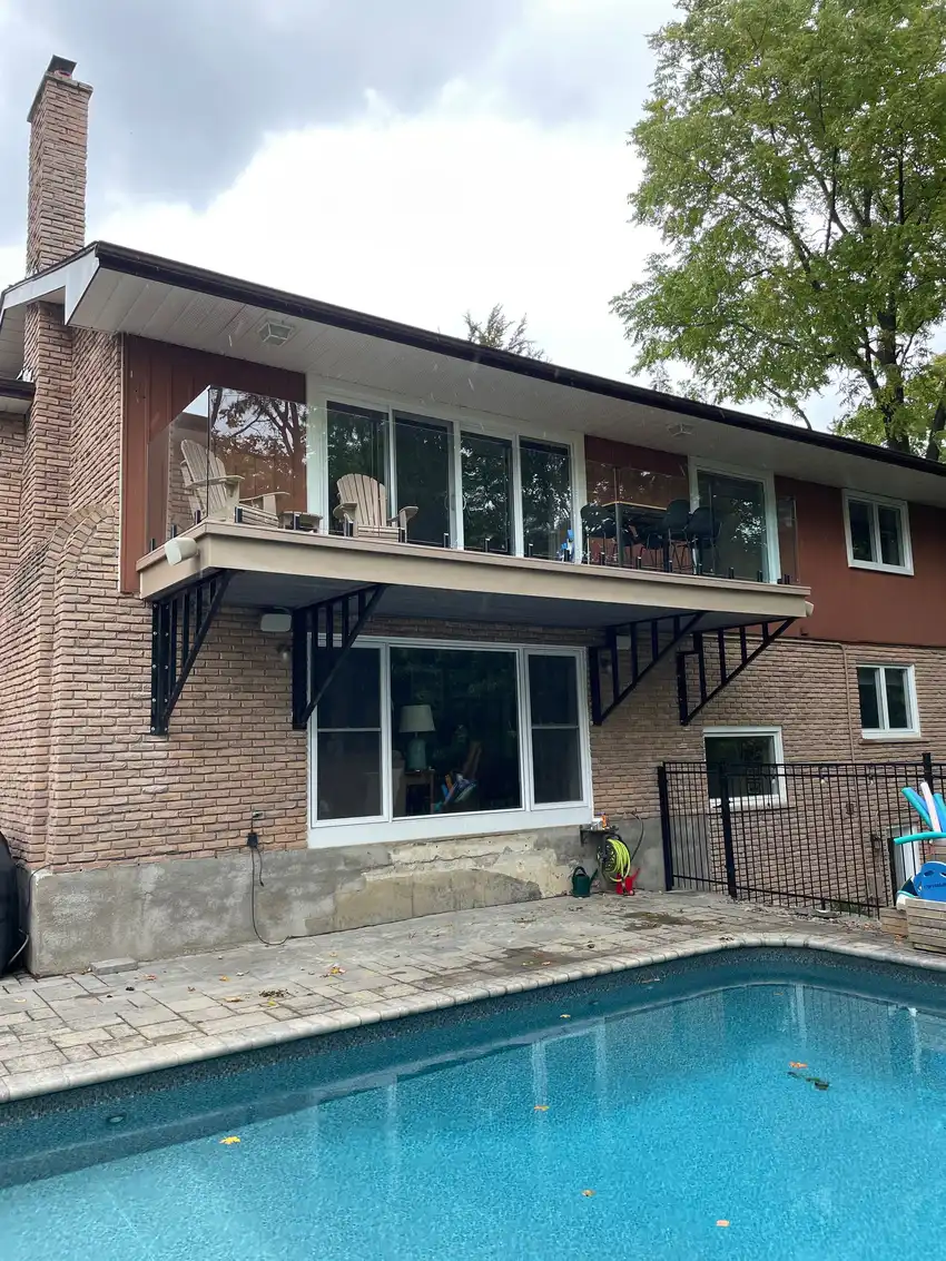 Custom Home Works project photo 9 — deck, cabana and renovation work in Simcoe County