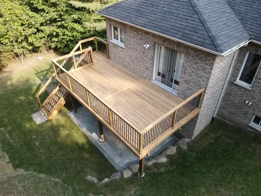 Custom Home Works project photo 14 — deck, cabana and renovation work in Simcoe County