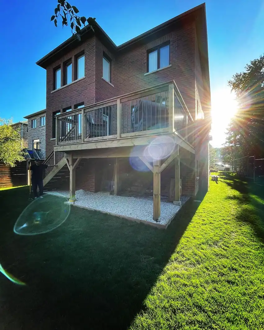 Custom Home Works project photo 40 — deck, cabana and renovation work in Simcoe County
